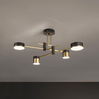 Lustra Chandelier Noir Or Bras en Forme d'Araignée - Neutralighting