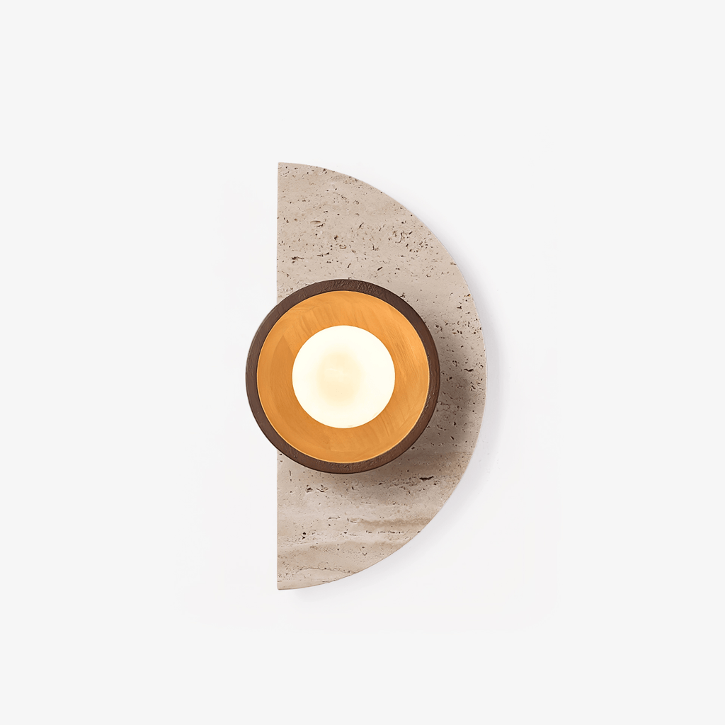 Mylaean Applique Murale Géométrique en Travertin - Neutralighting