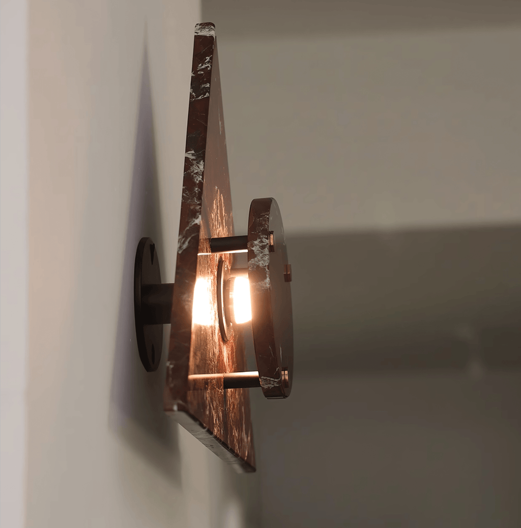 Pyramid Applique Murale Rustique en Marbre - Neutralighting