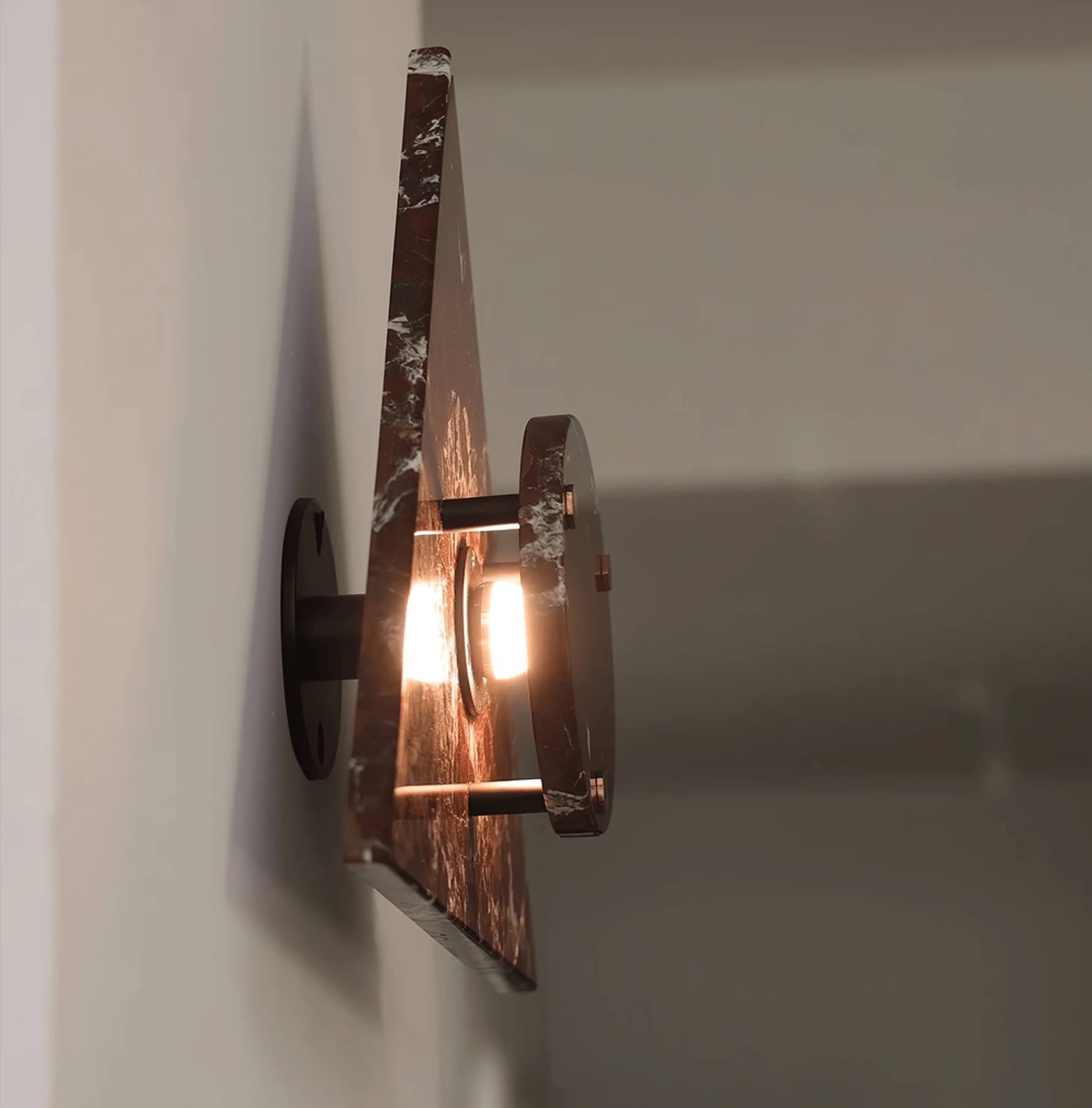 Pyramid Applique Murale Rustique en Marbre - Neutralighting