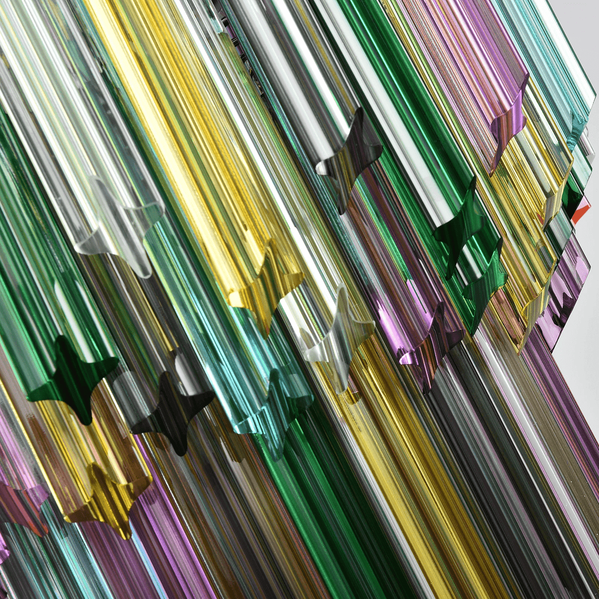 Aurora Lustre Murano Verre Coloré Prisme - Neutralighting