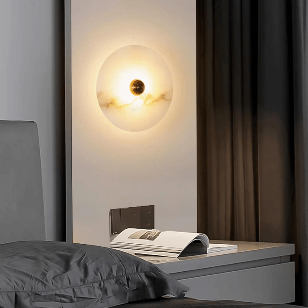 Selene Plafonnier Minimaliste en Albâtre - Neutralighting