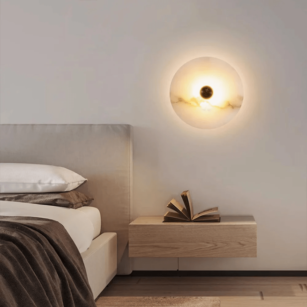 Selene Plafonnier Minimaliste en Albâtre - Neutralighting