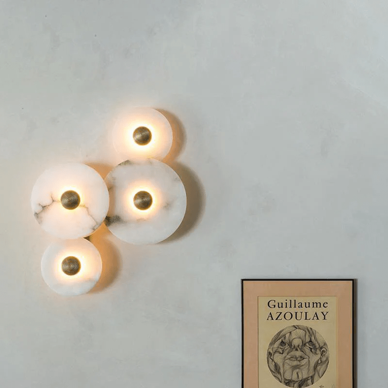 Selene Plafonnier Minimaliste en Albâtre - Neutralighting