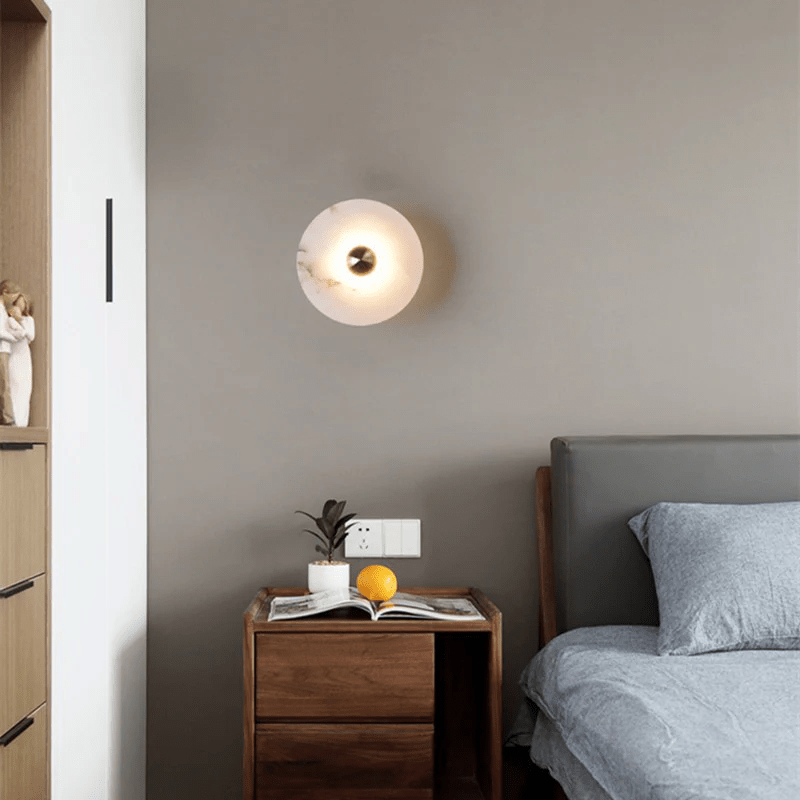 Selene Plafonnier Minimaliste en Albâtre - Neutralighting
