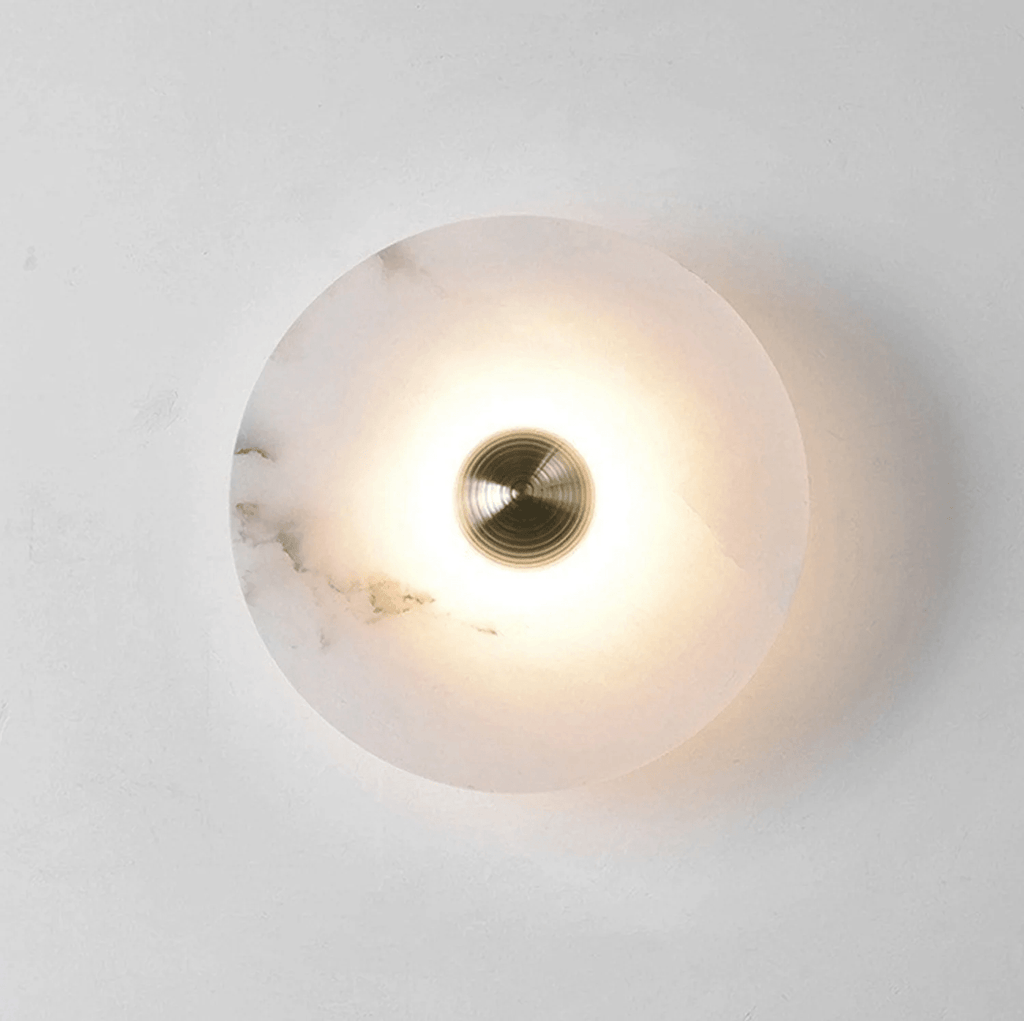 Selene Plafonnier Minimaliste en Albâtre - Neutralighting