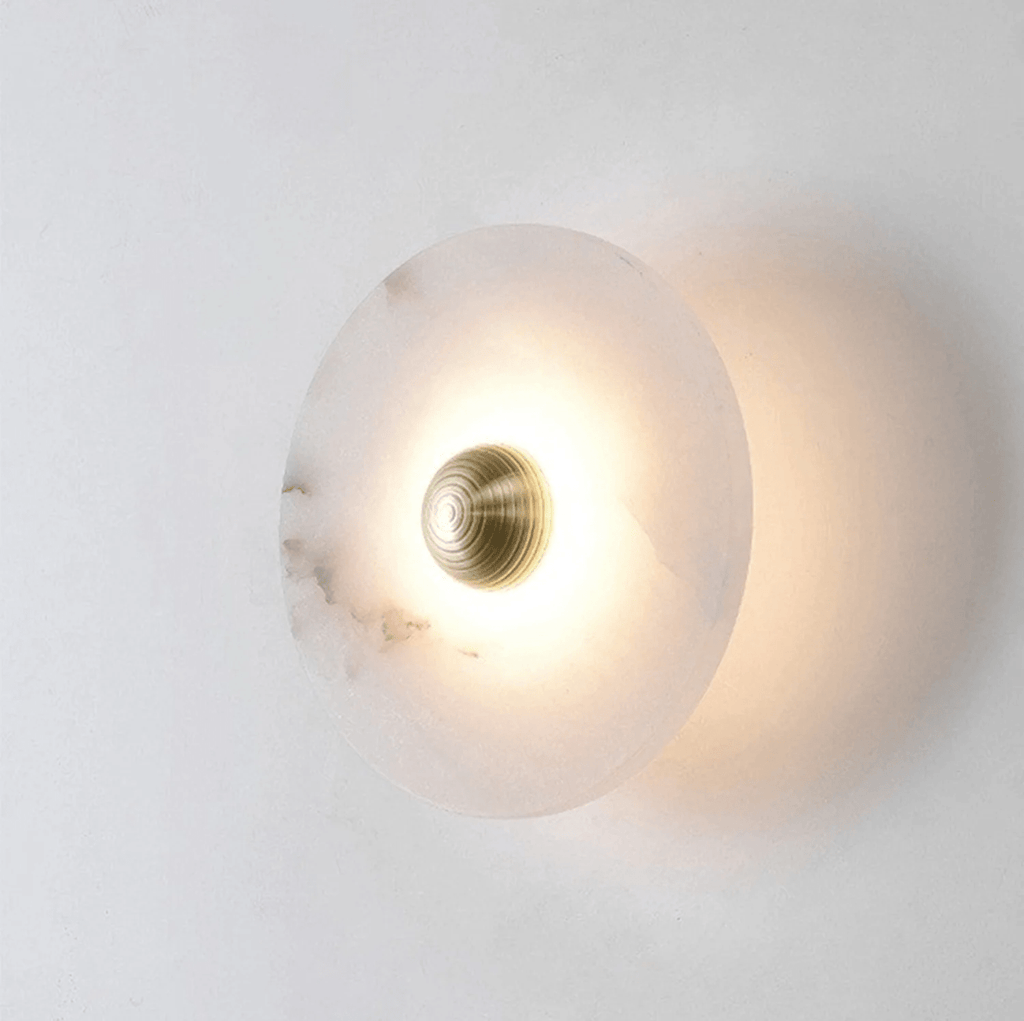 Selene Plafonnier Minimaliste en Albâtre - Neutralighting