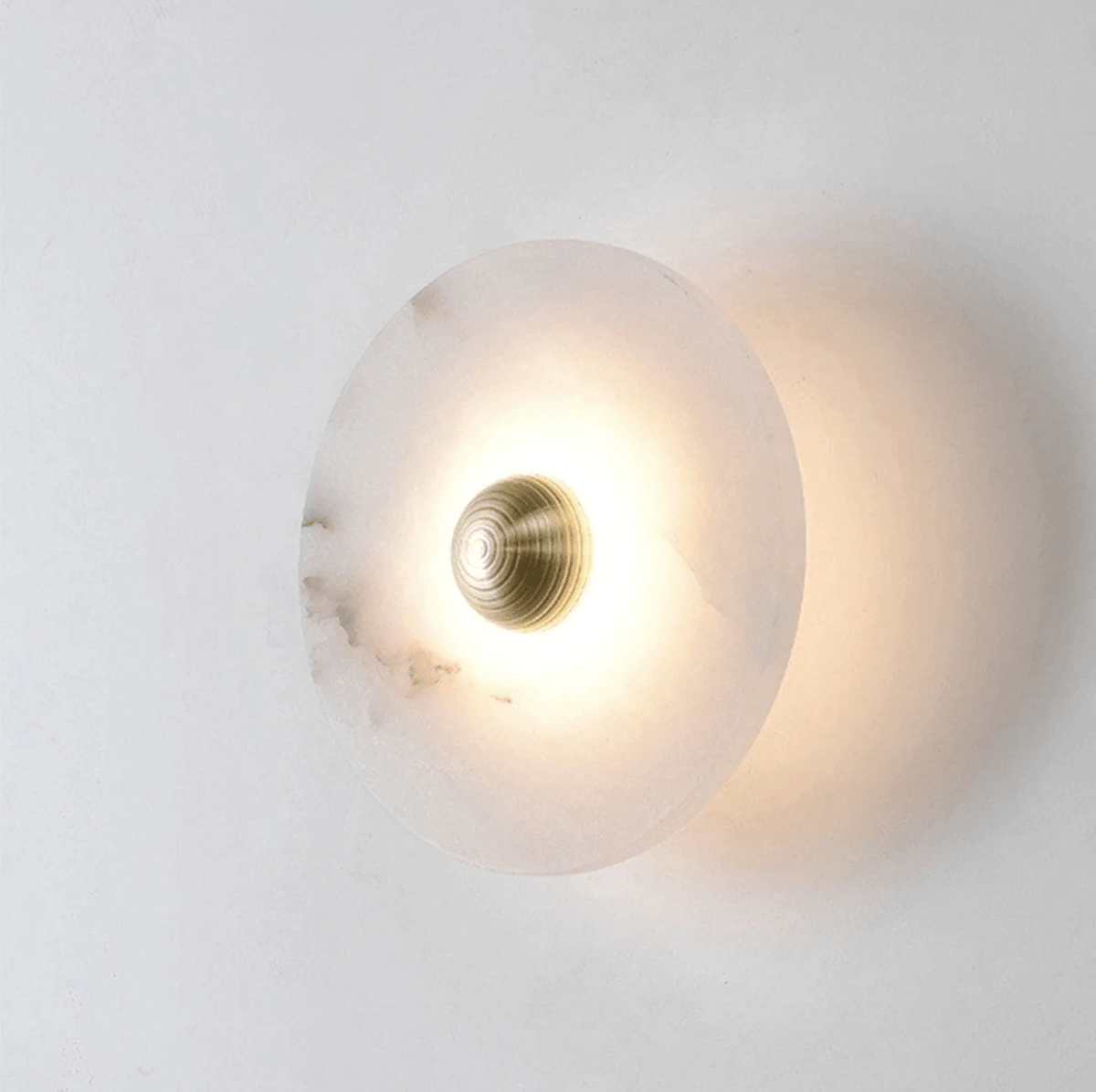 Selene Plafonnier Minimaliste en Albâtre - Neutralighting