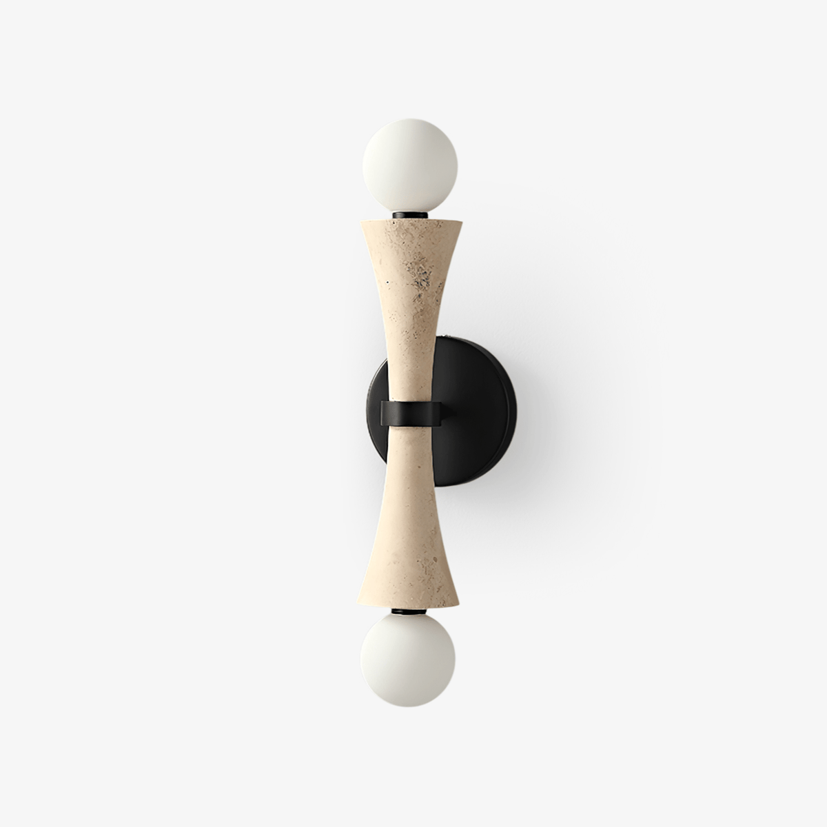Oloriel Applique Murale Sculpturale en Travertin Élégante - Neutralighting