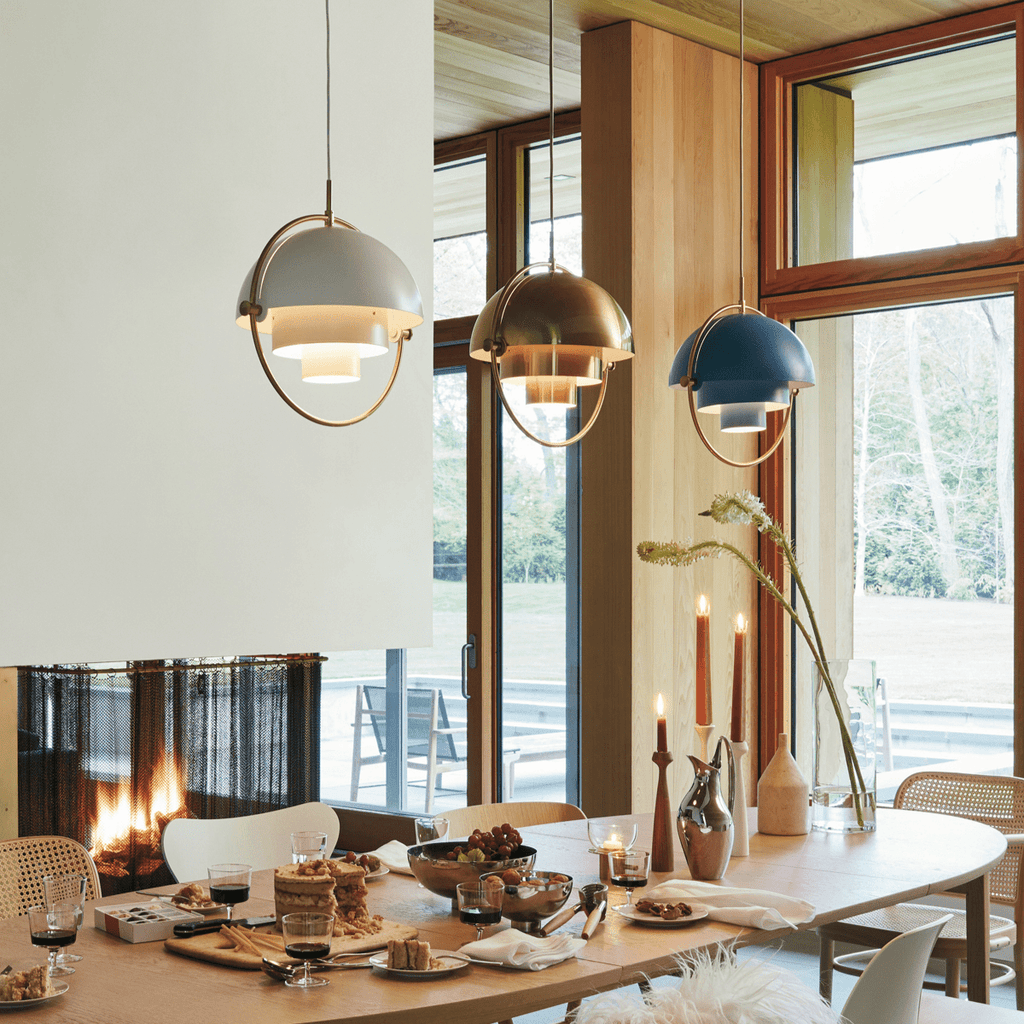 Lustra Lampe Pendante Boule Déformée Dorée - Neutralighting