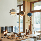 Lustra Lampe Pendante Boule Déformée Dorée - Neutralighting