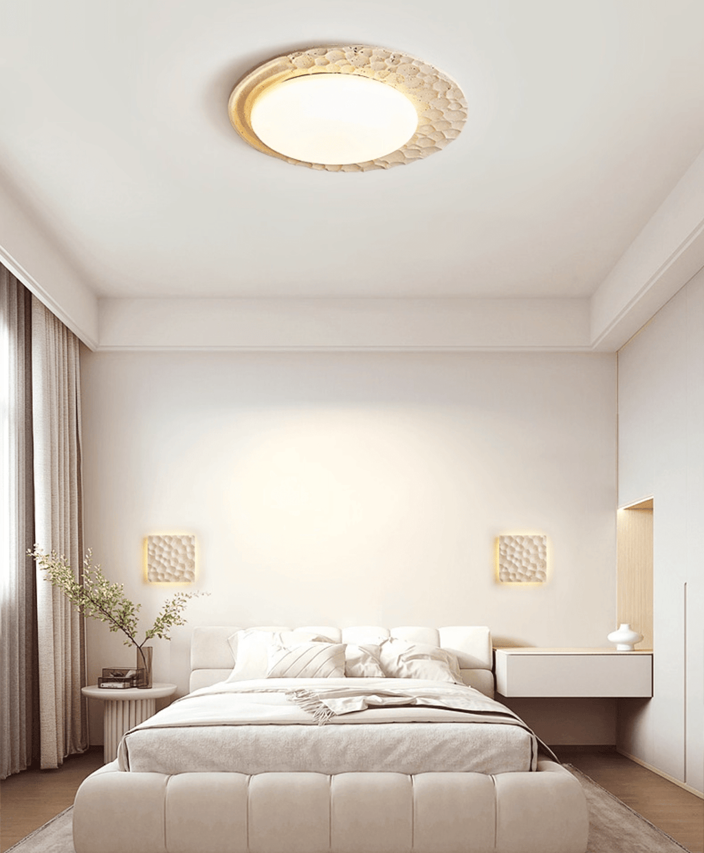 Ivsoris Lumière de Plafond Texturée en Travertin - Neutralighting