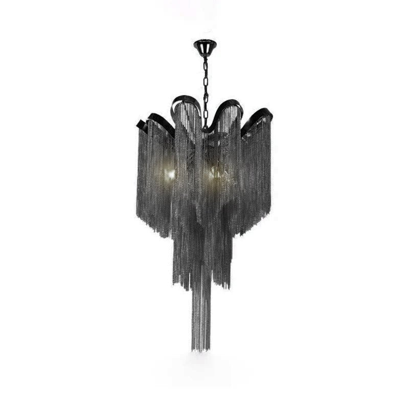 Lustra Suspension Lampe Chaîne en Nickel Coulant - Neutralighting