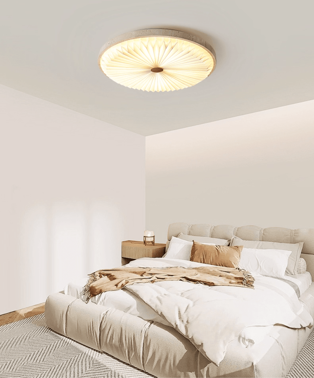 Ciloraris Lumière de Plafond Texturée en Travertin - Neutralighting