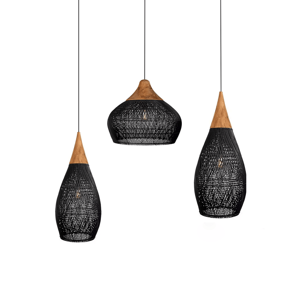 Solavn Lampe suspendue en bois de rotin - Neutralighting