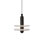 Orion Suspension Laiton Brossé Alabastre - Neutralighting