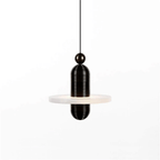 Orion Suspension Laiton Brossé Alabastre - Neutralighting