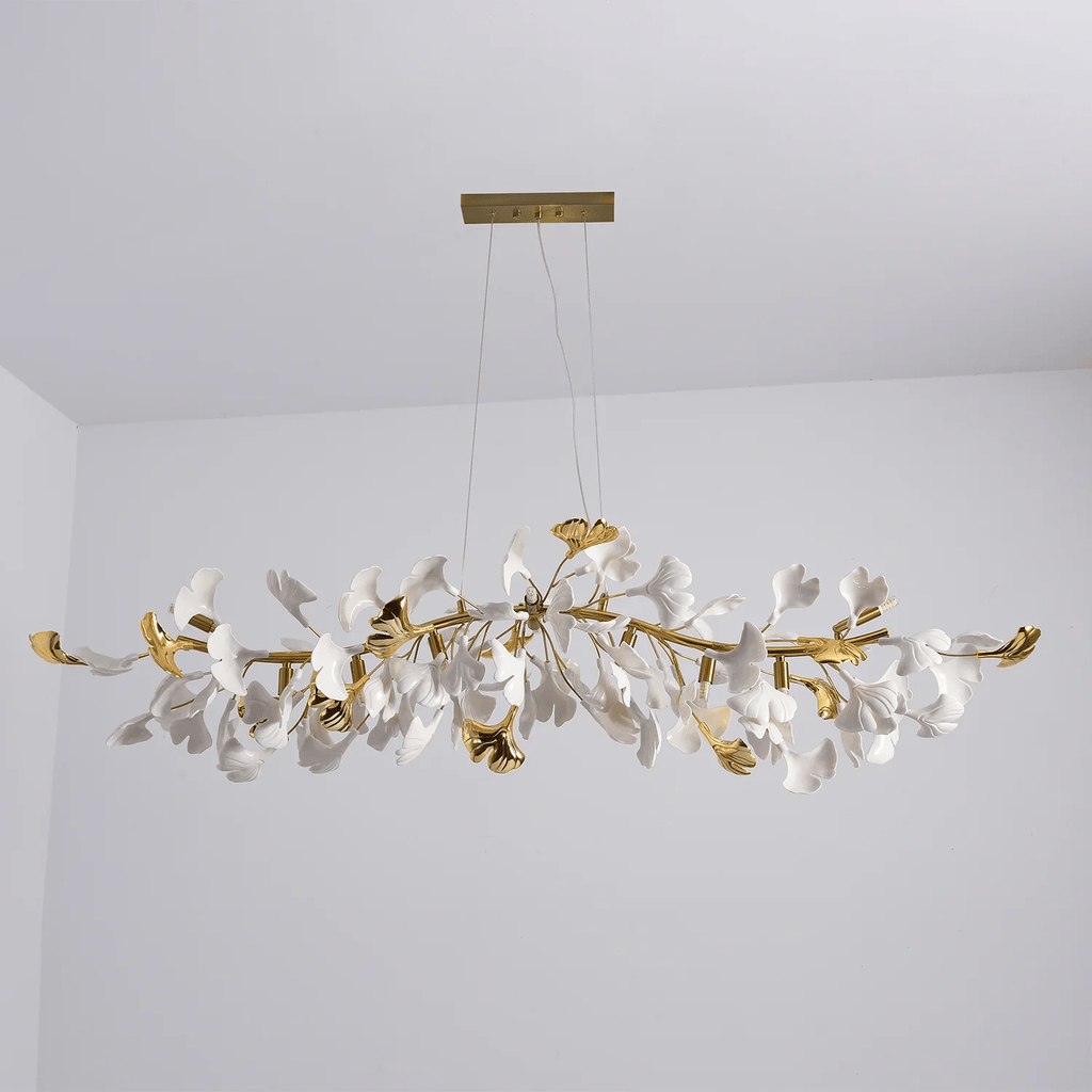 Olivia Lustre linéaire en céramique Gingko - Neutralighting