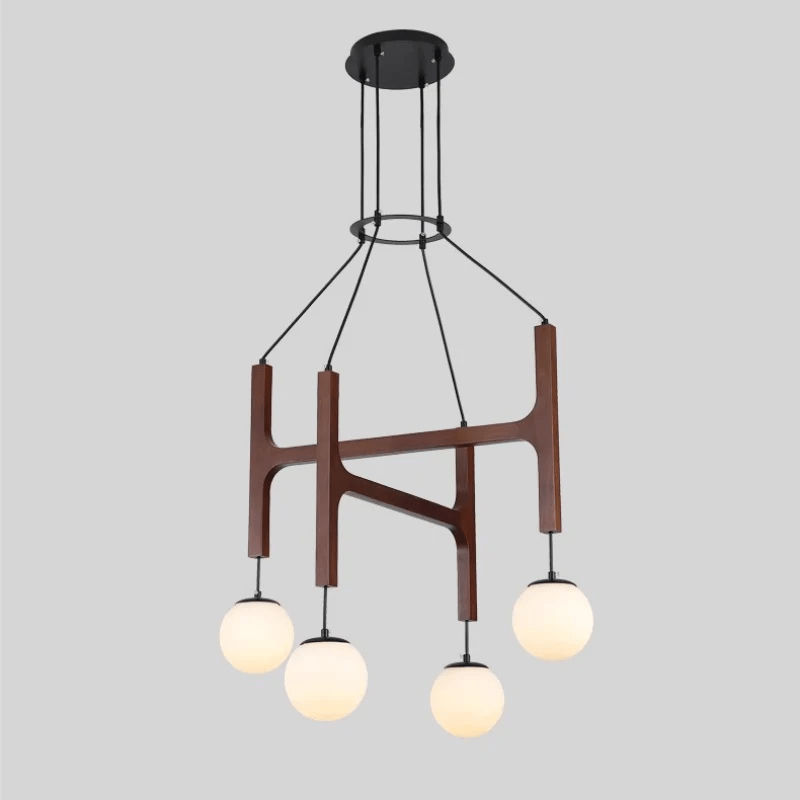 Xylocube Géométrique Bois Globe Suspension Lumière - Neutralighting