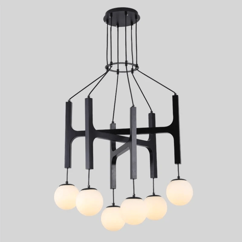Xylocube Géométrique Bois Globe Suspension Lumière - Neutralighting