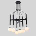 Xylocube Géométrique Bois Globe Suspension Lumière - Neutralighting