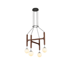 Xylocube Géométrique Bois Globe Suspension Lumière - Neutralighting