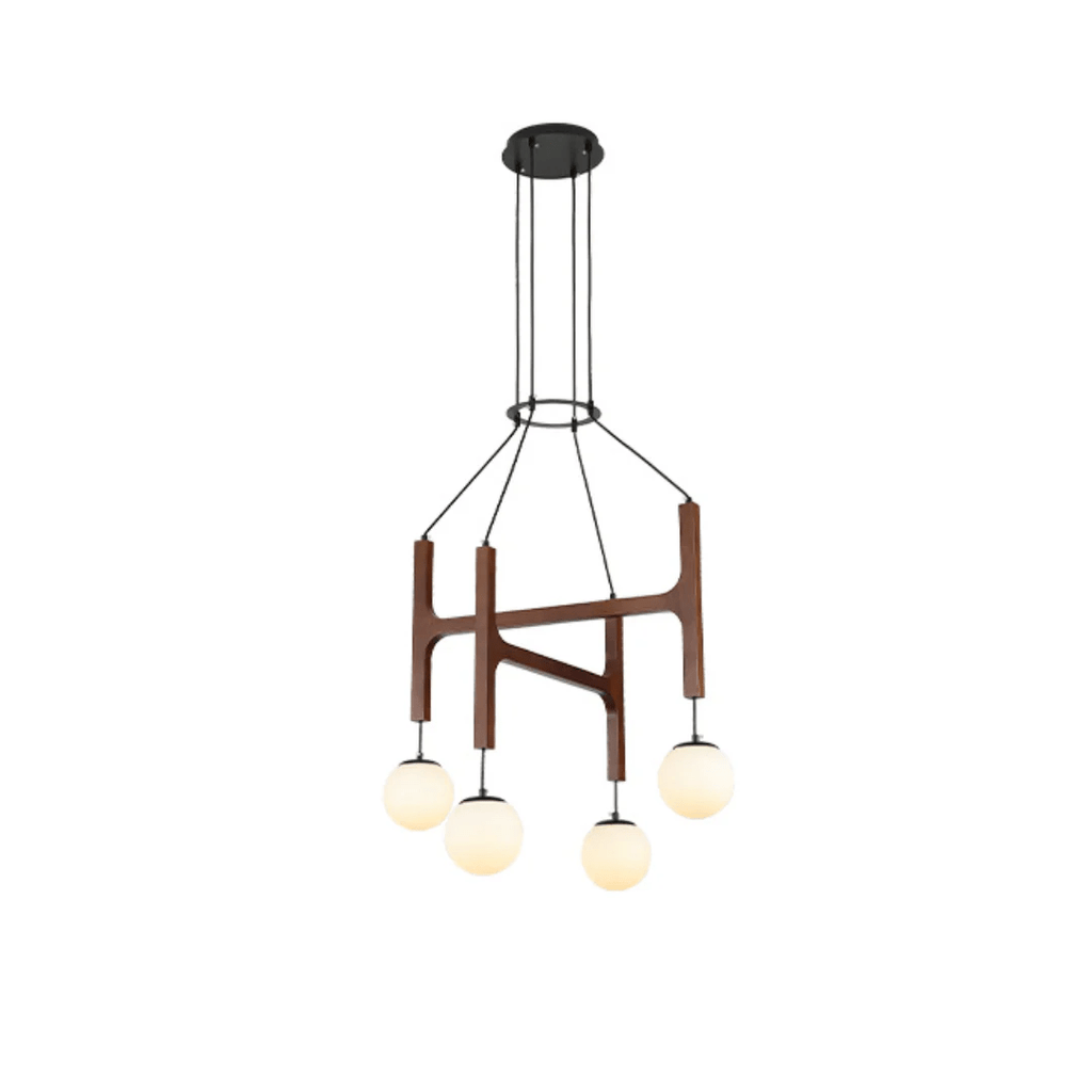 Xylocube Géométrique Bois Globe Suspension Lumière - Neutralighting