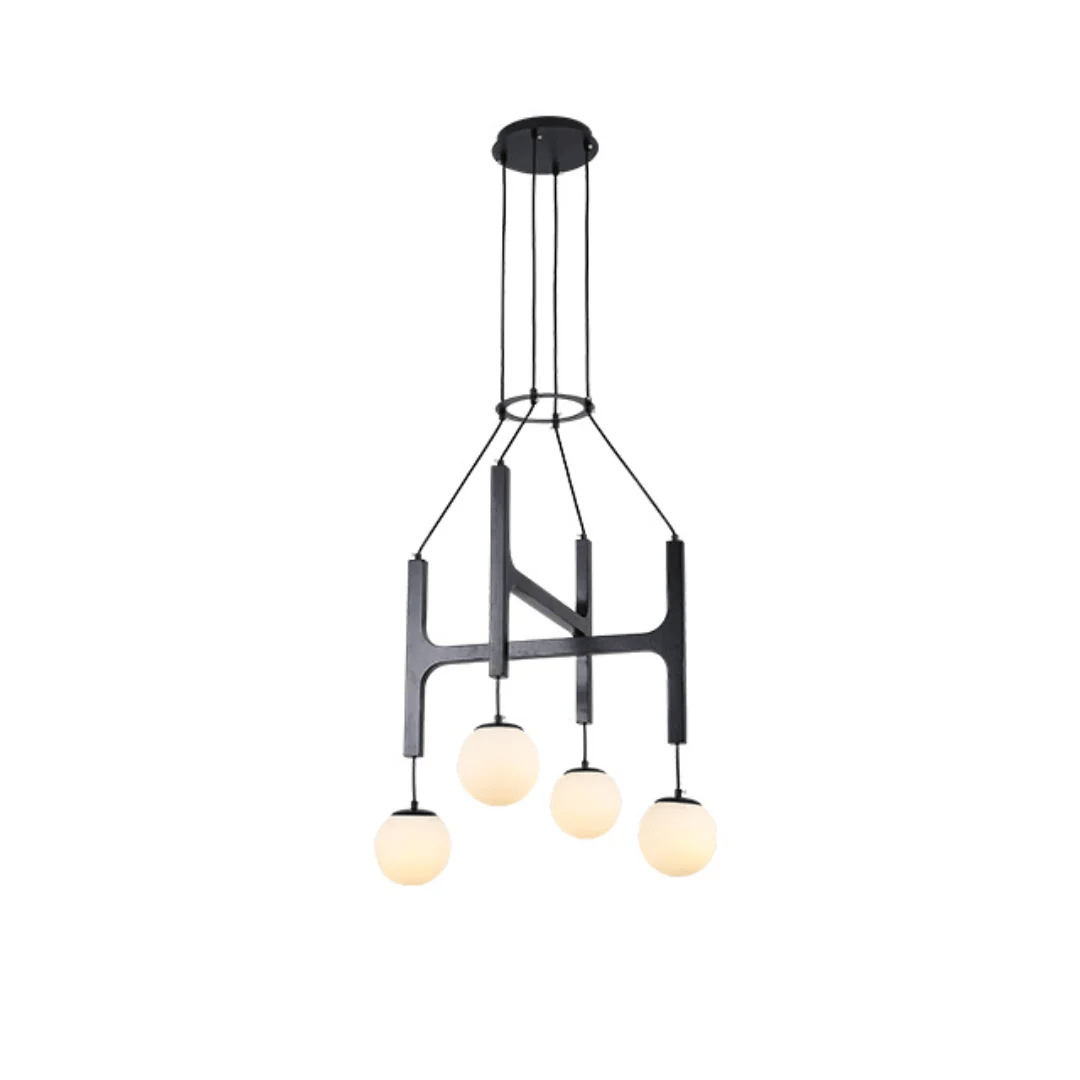Xylocube Géométrique Bois Globe Suspension Lumière - Neutralighting