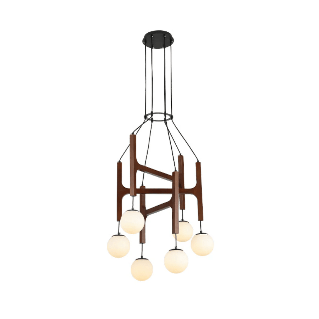 Xylocube Géométrique Bois Globe Suspension Lumière - Neutralighting