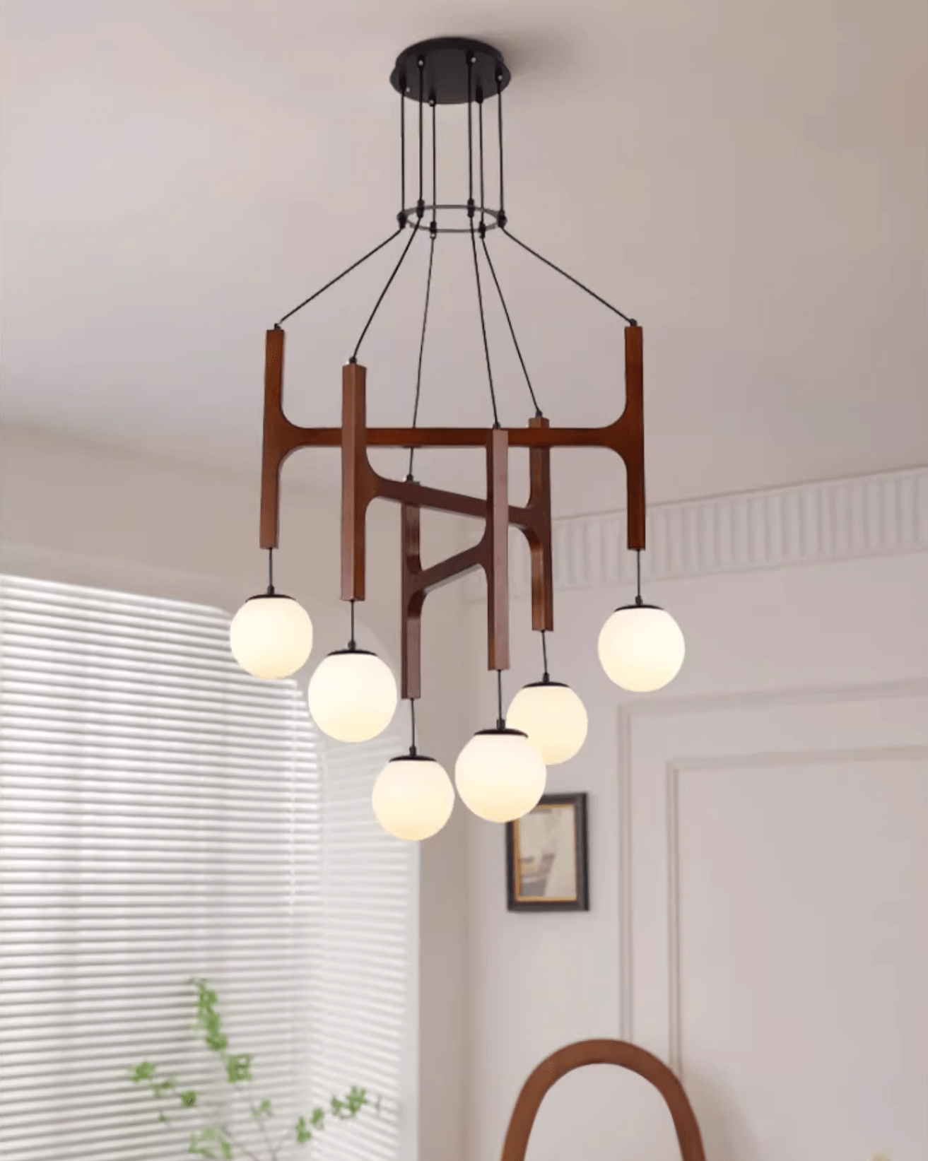 Xylocube Géométrique Bois Globe Suspension Lumière - Neutralighting