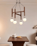 Xylocube Géométrique Bois Globe Suspension Lumière - Neutralighting