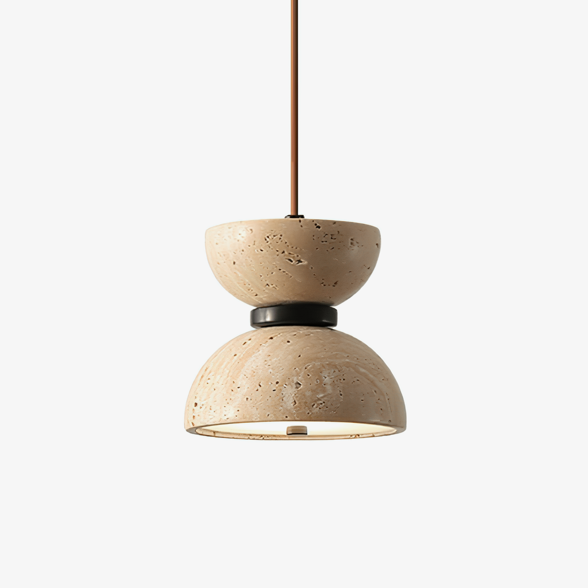 Tersus Suspension Hourglass en Travertin - Neutralighting