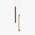 Kyoto Noyer Laiton Linéaire Suspension Lumière - Neutralighting
