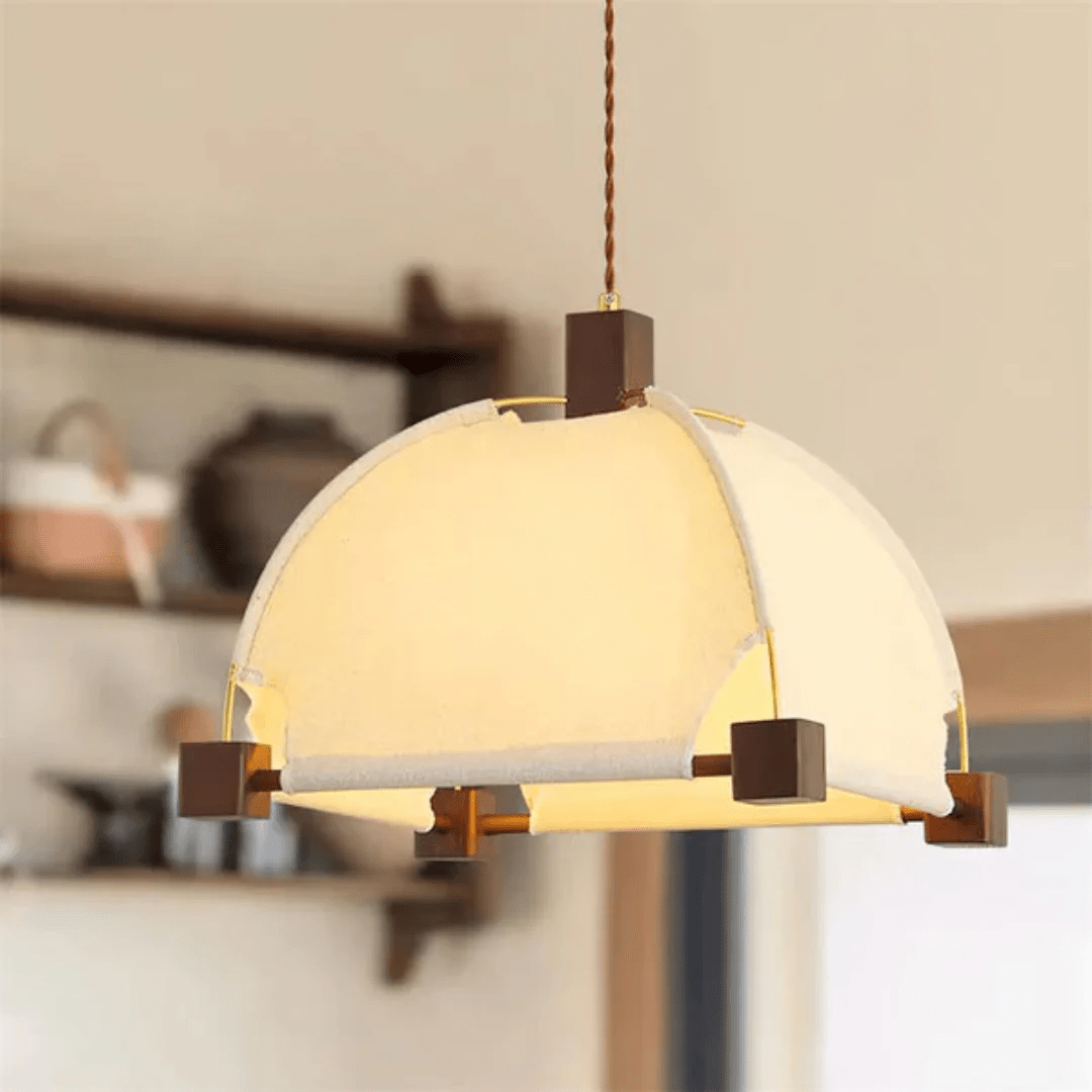 Phoebe Vintage Bois Suspension - Neutralighting