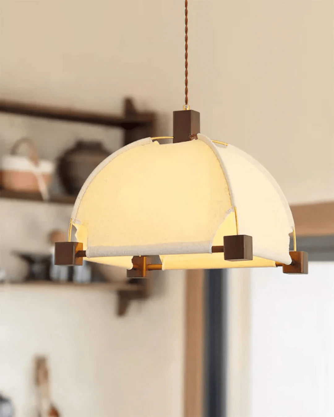 Phoebe Vintage Bois Suspension - Neutralighting