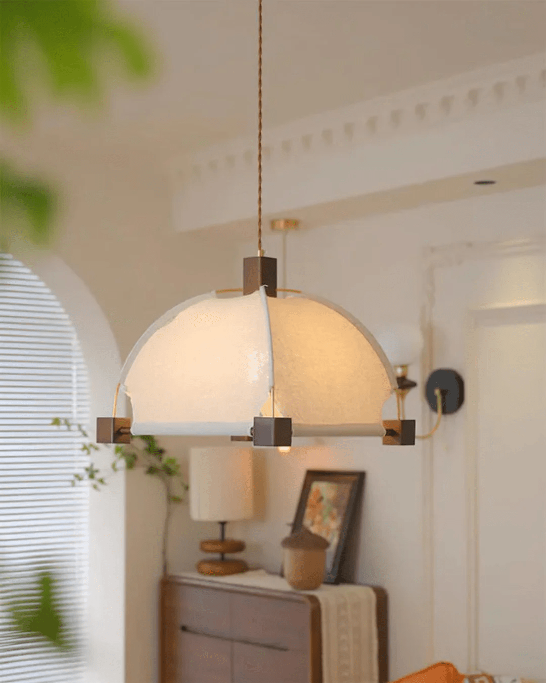 Phoebe Vintage Bois Suspension - Neutralighting