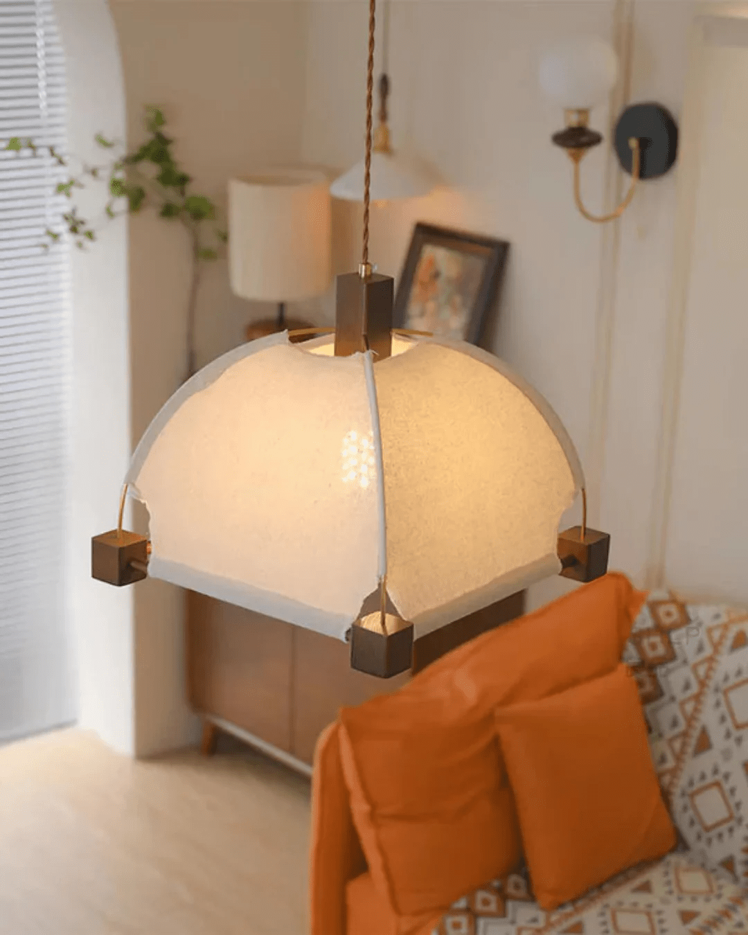 Phoebe Vintage Bois Suspension - Neutralighting