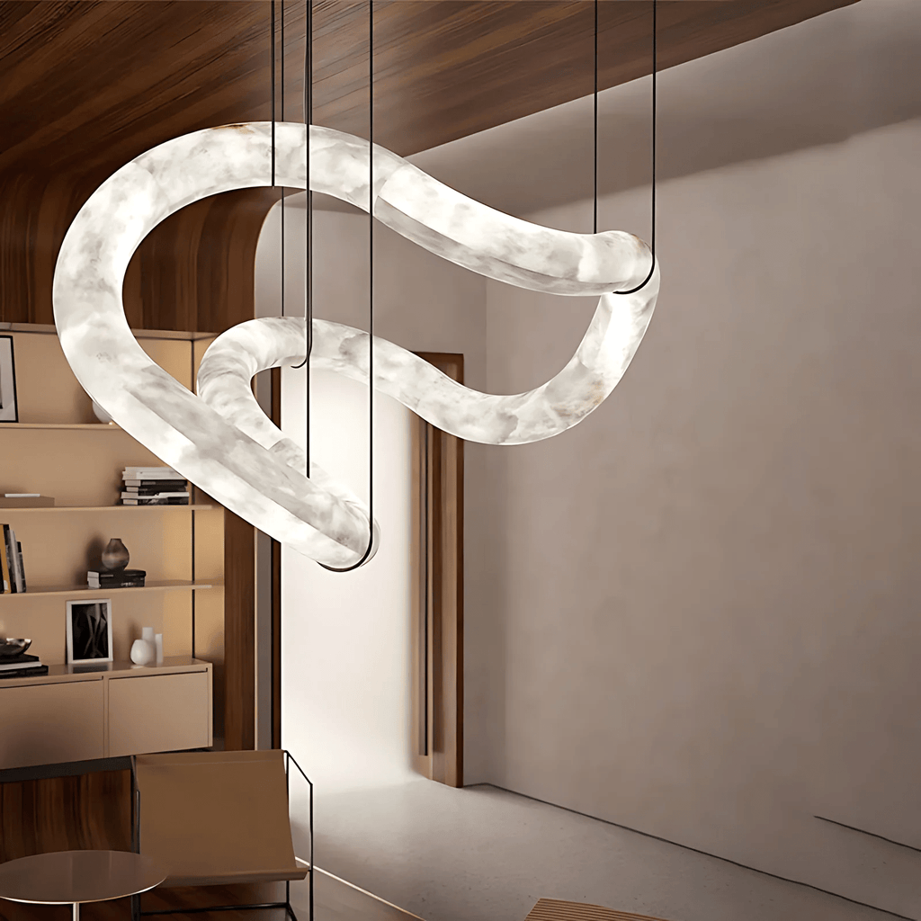 Erya Alabaster Pendant Light Chandelier - Neutralighting