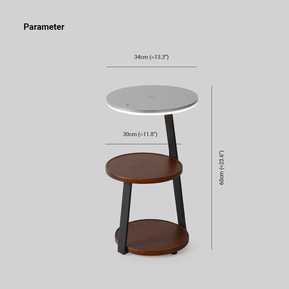 Muto LED Lampadaire Table Moderne, Bois, Salon/Salle à Manger - Neutralighting