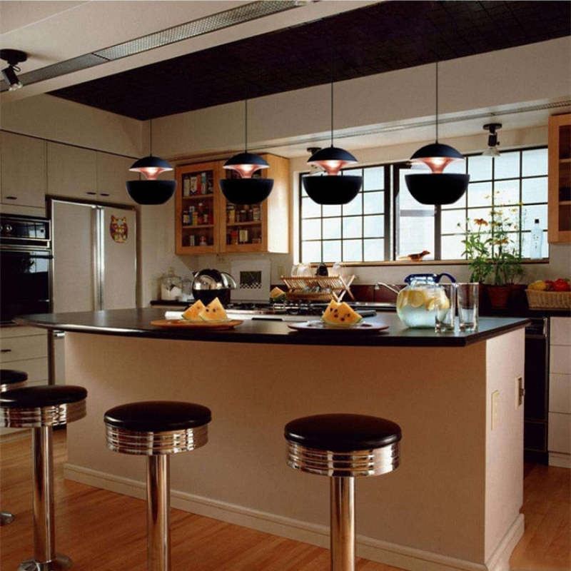 Arisha Suspension LED, Noir & Blanc, D 25/35CM - Neutralighting