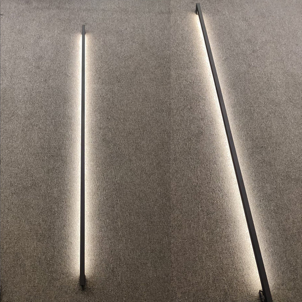 Liora Applique Murale Linéaire Mince Moderne. Noir. Salon - Neutralighting
