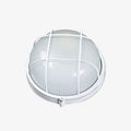 Plafonnier — Applique extérieur LED rond à grille blanche