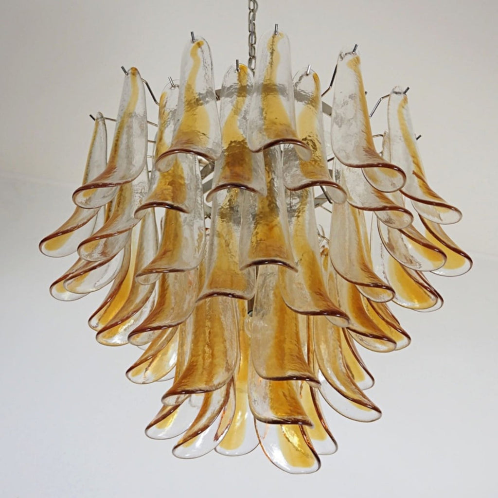 Aurora Lustre Murano Verre Étagé Italien - Neutralighting