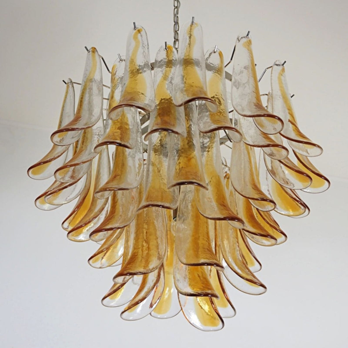 Aurora Lustre Murano Verre Étagé Italien - Neutralighting