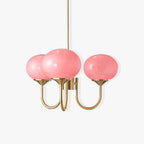 Lustra Chandelier Globe en Verre Rose Doré - Neutralighting