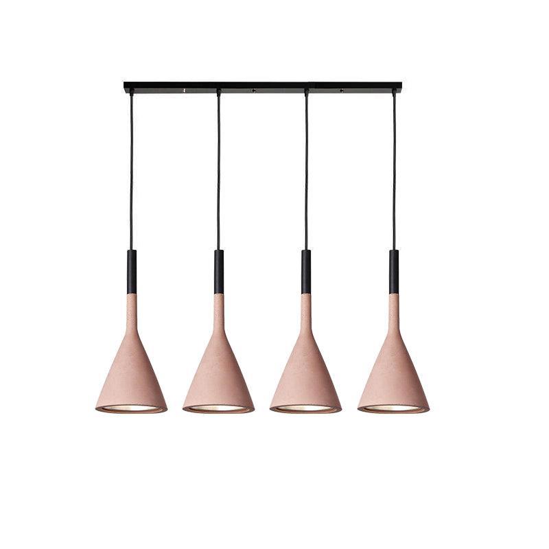 Solara Lampe suspendue conique en béton industrielle - Neutralighting