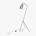 Lampadaire — Design pied triangle à LED