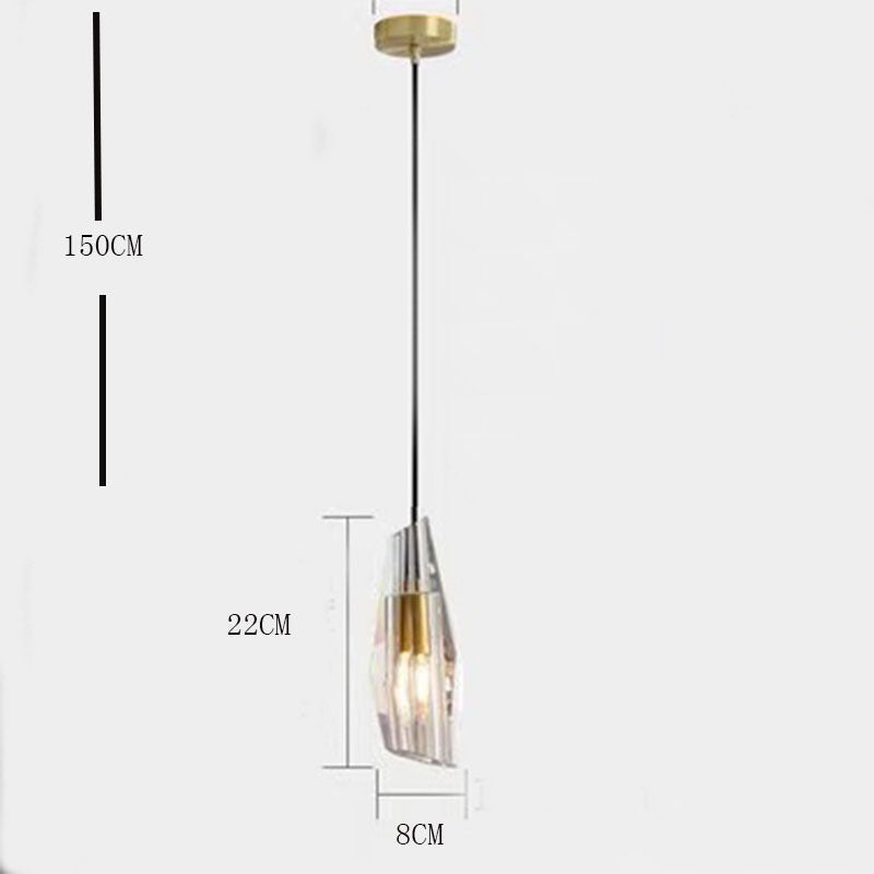 Kristy Luminaires épuré Suspension Moderne LED Métal/Cristal Salon/Salle à manger - Neutralighting