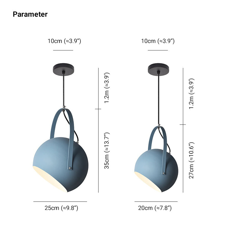 Valentina Suspension 5 Couleurs LED Décor Nordique Métal Salle à Manger - Neutralighting
