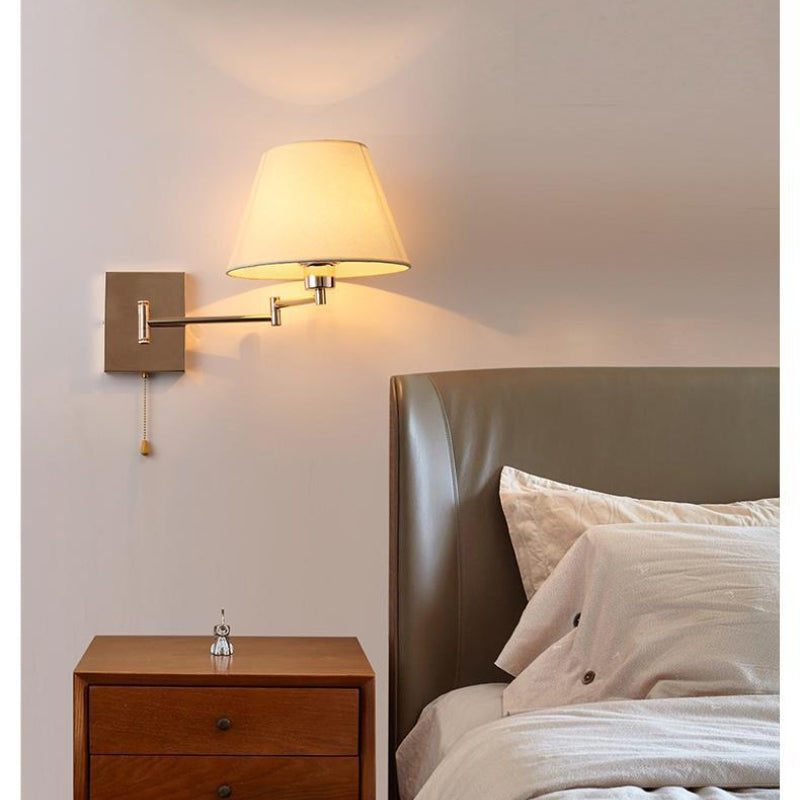 Epoch Décoratif Intérieur Applique Murale Métal Tissu Salle d'Étude Salon - Neutralighting
